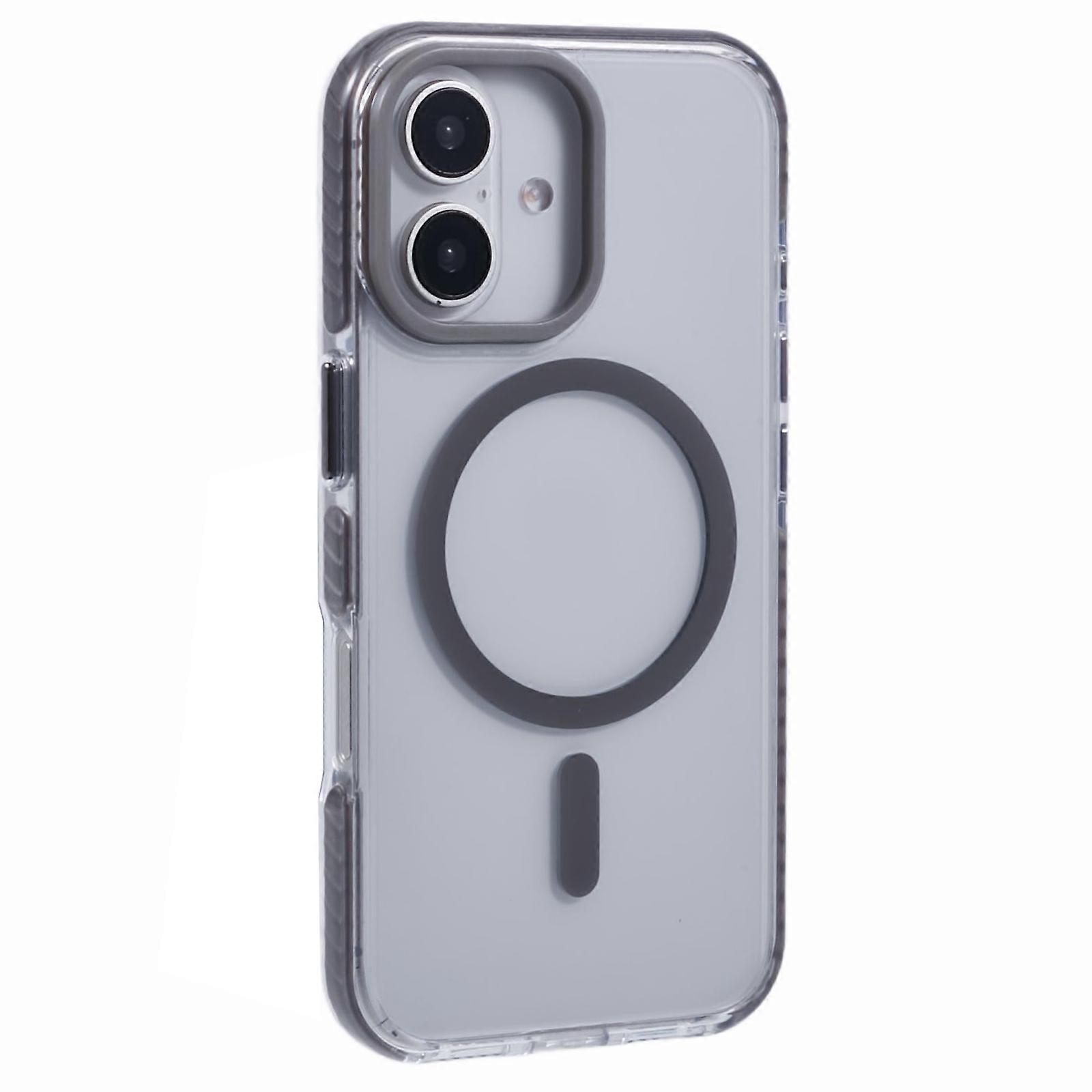 For iPhone 16 Clear Case Compatible with MagSafe TPU+PC Back Cover
