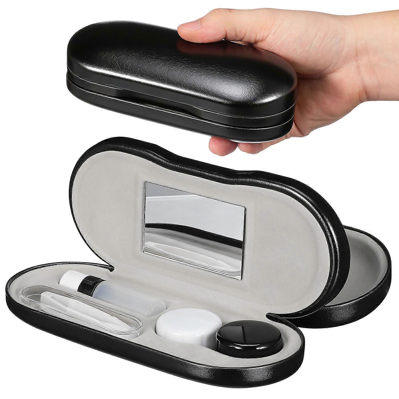 Portable Glasses Organizer for Storage 1Set Double Layer Glasses Case