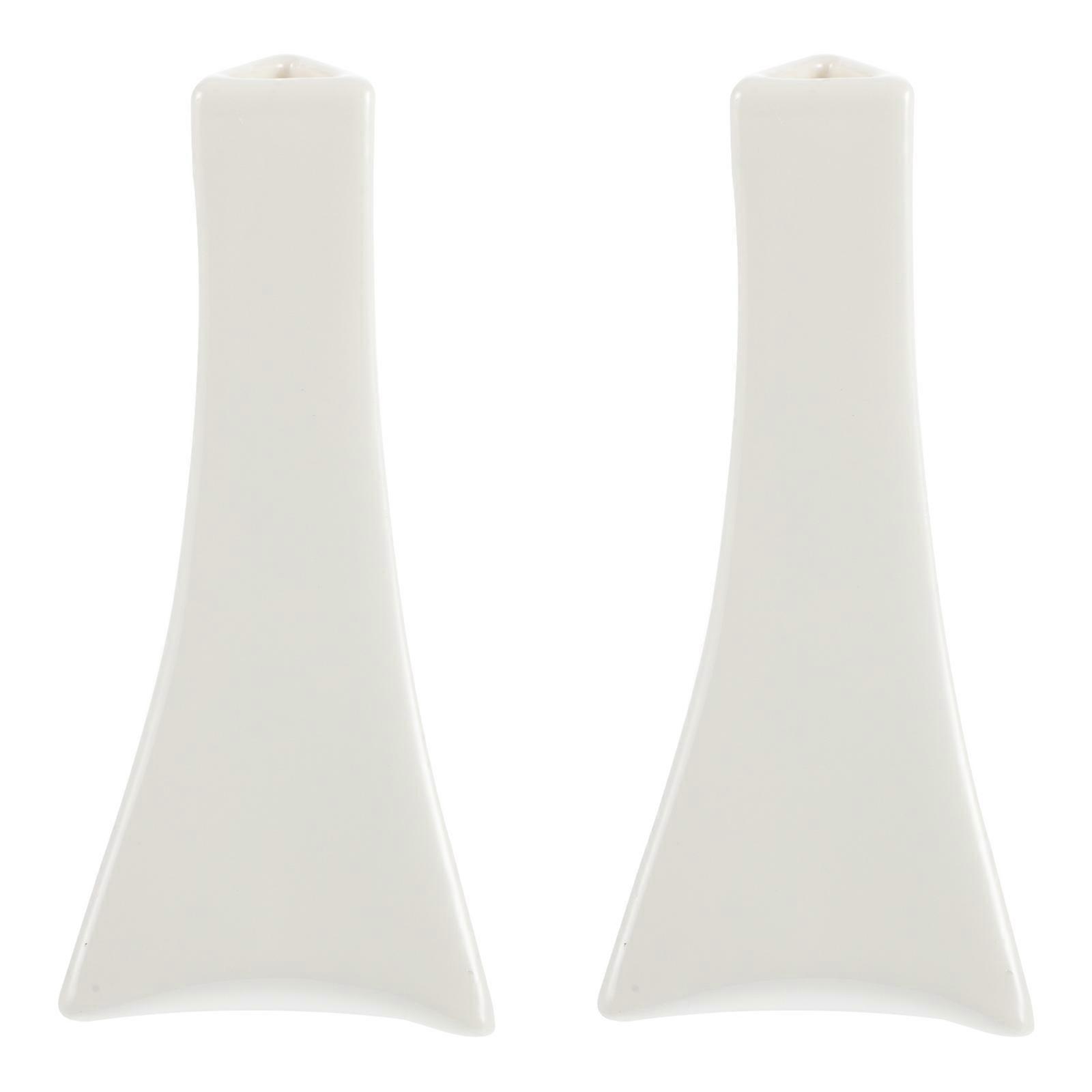 Ceramic Vases Home Decor Flower Arrangement Bottles 2Pcs White
