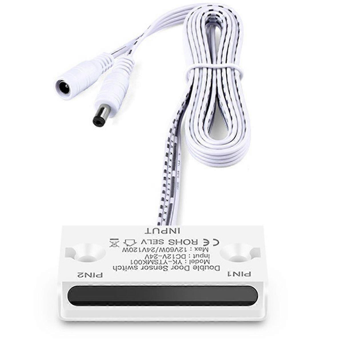 Door Sensor Control Switch DC12V-24V Double Side Induction for LED Strip /Bar Light Cabinet Wardrob