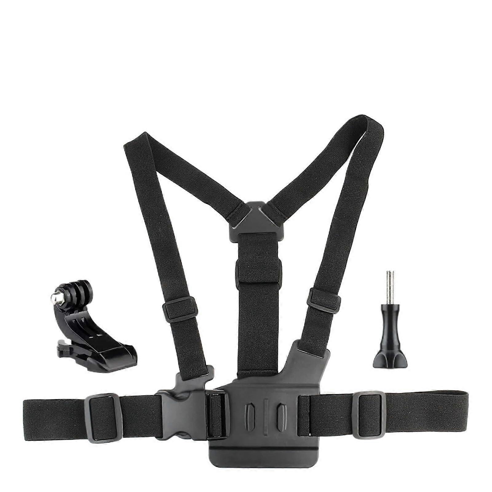 Action Camera Chest Mount for DJI, Adjustable Elastic Harness with Breathable Mesh Comfort
