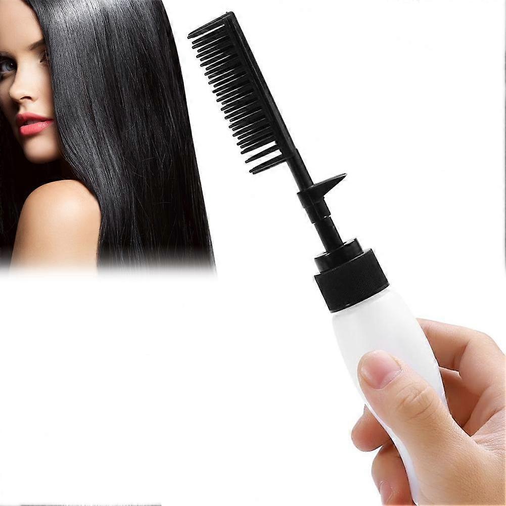 Hair Dye Applicator Bottle with Comb for Precise Root Touch Up and Highlighting, Black