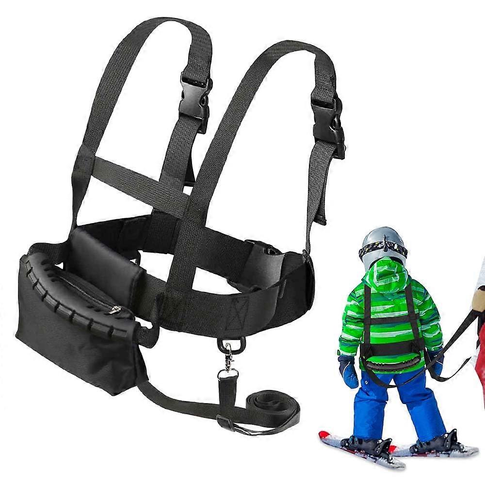 Kids Ski Training Harness with Removable Leash, Speed Control Strap and Storage Bag for Beginners