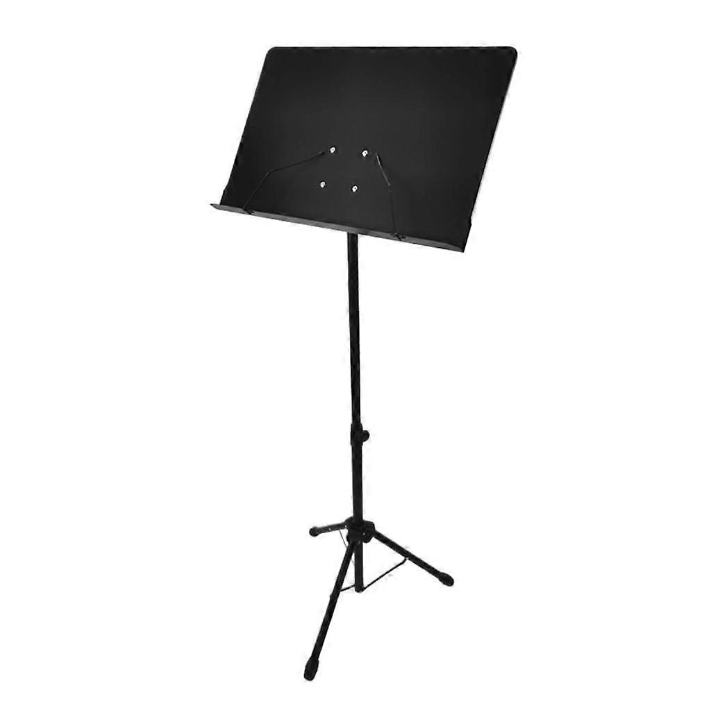 Adjustable Foldable Music Stand for Guitar and Violin with Secure Height Lock and Durable Iron Frame