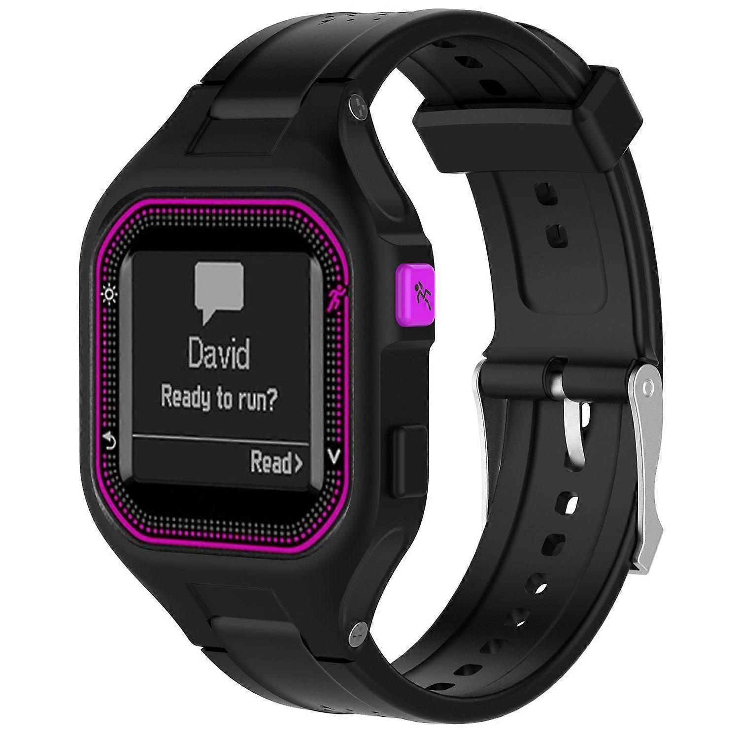 Small Size Silicone Replacement Band Strap with Tools Secure and Comfortable for Garmin Forerunner 25