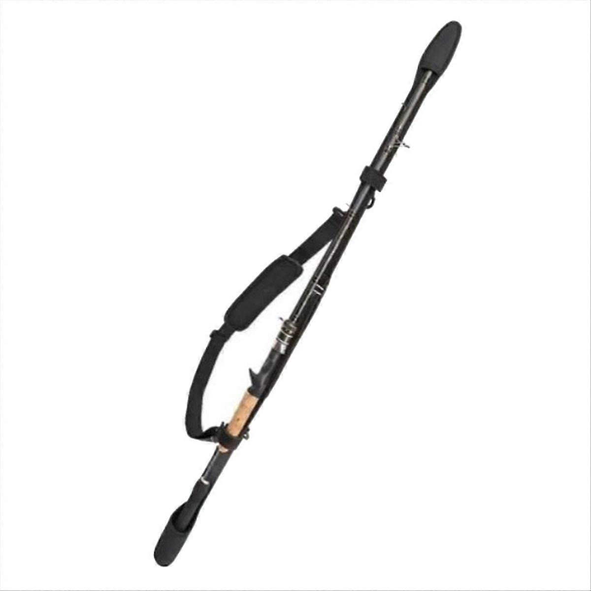 ब्लैक हैट लॉन्ग स्टाइल एडजस्टेबल फिशिंग रॉड स्टोरेज बैग