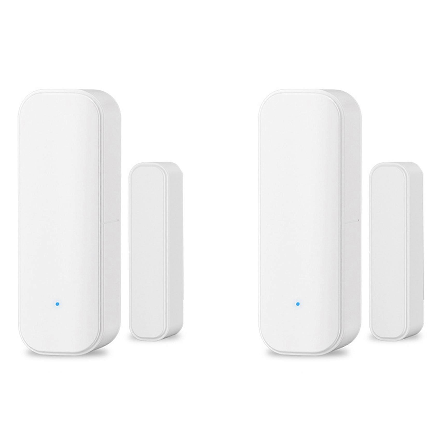 2X Smart Magnetic Door Sensor Zigbee Door Sensor for Home Security Wireless Contact Sensor Programmable with Smart Life