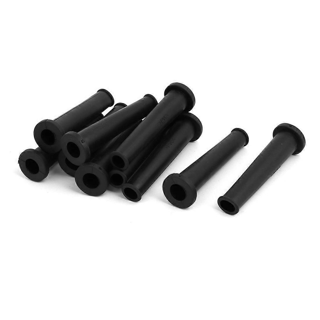 10 Pcs Power Tool PVC Wire Sleeve Boot Protector Black 10mm for 355 Cutting Machine