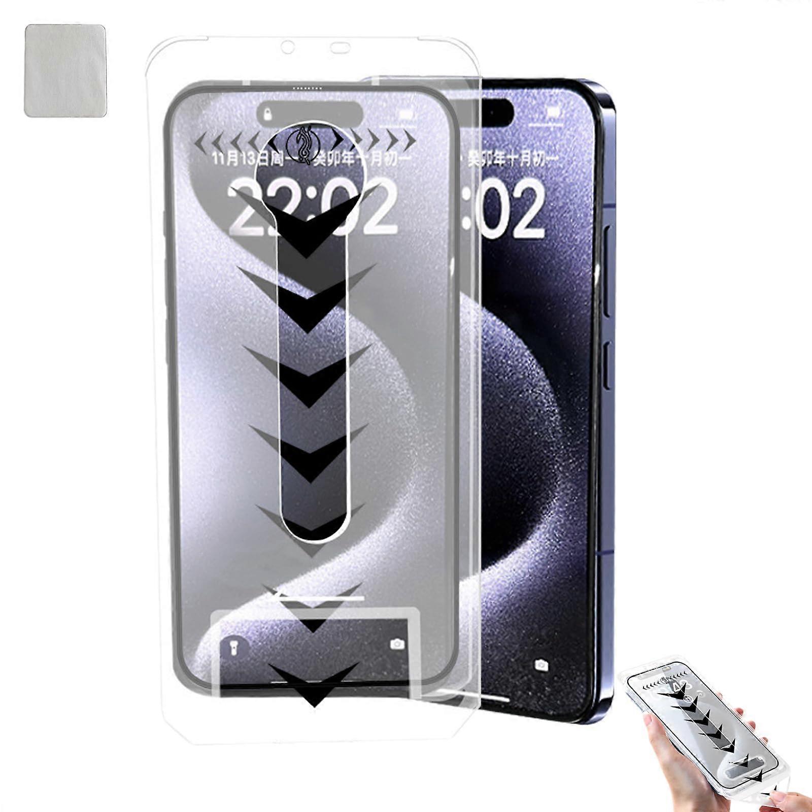 Privacy Tempered Glass Screen Protector for iPhone 16/15 Pro Max, HD Clarity, Scratch Resistant