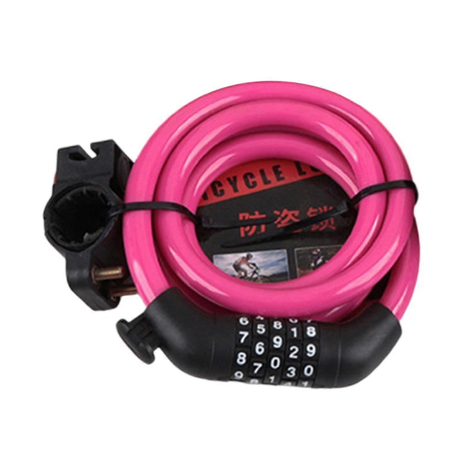 Heavy Duty Bike Cable Lock with AntiTheft Security Code and Weatherproof Steel Protection