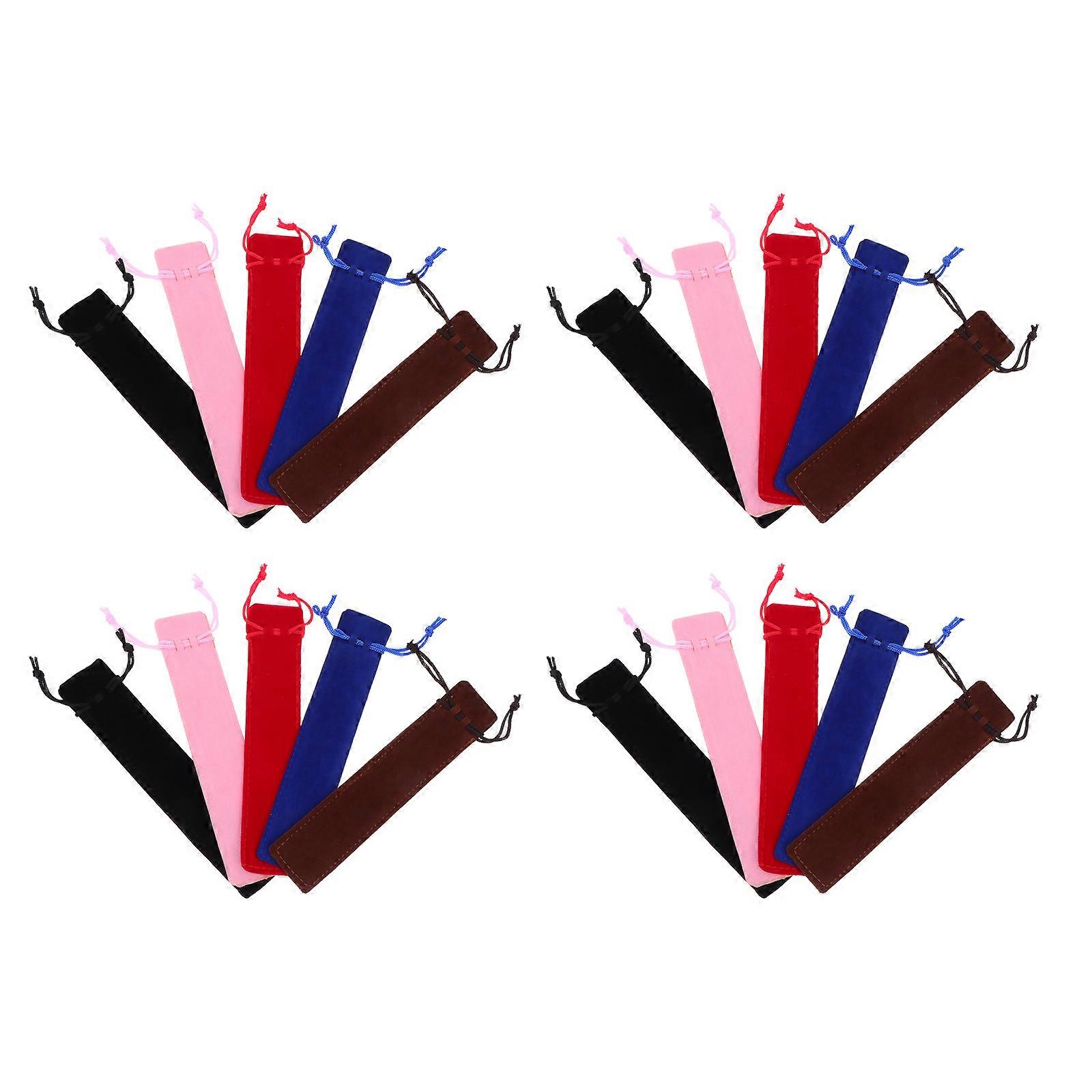 Single Pen Pouch Pen Gift Bag for Storage 20Pcs Assorted