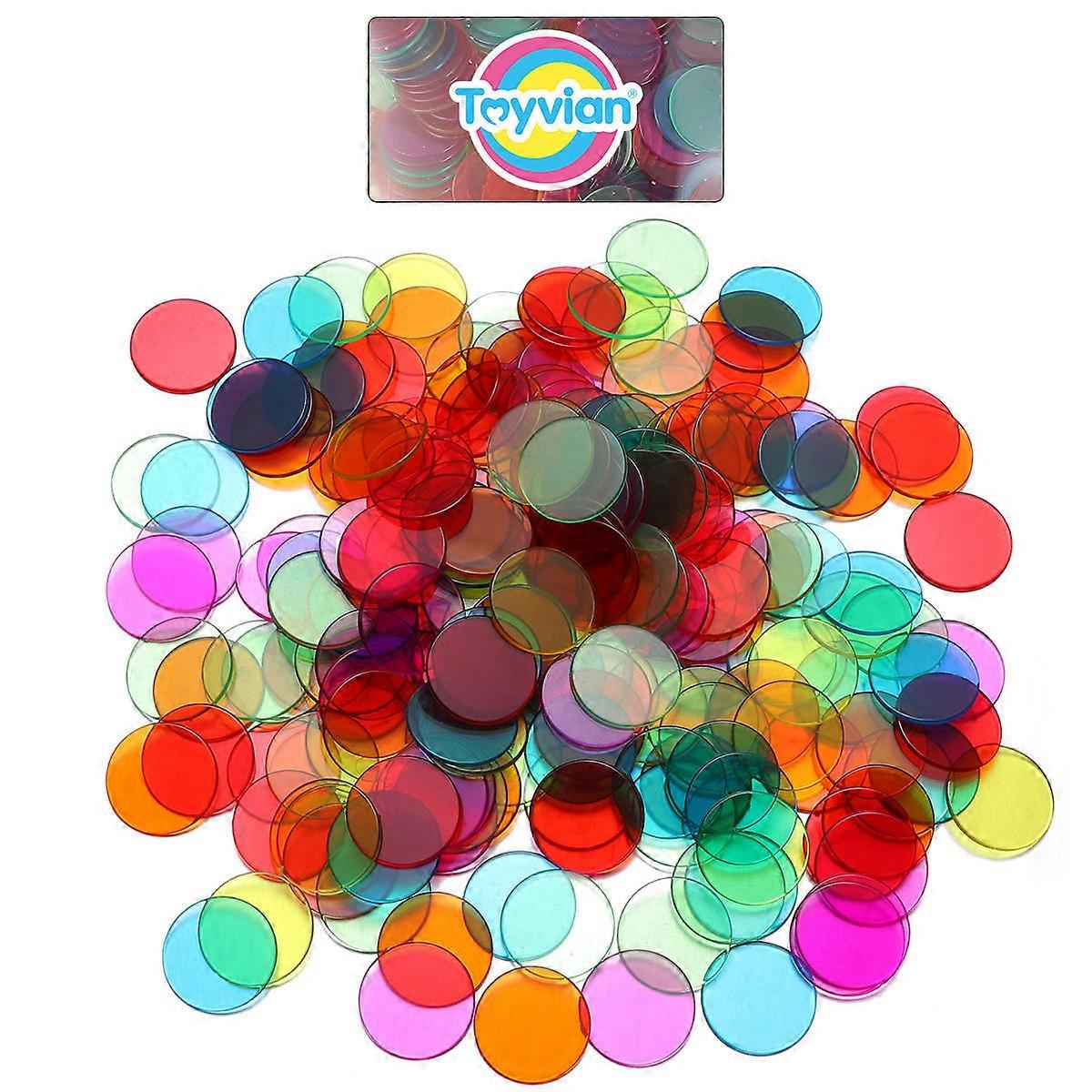 Counting Discs Markers Count Chips for Game Use 300Pcs Assorted Colors