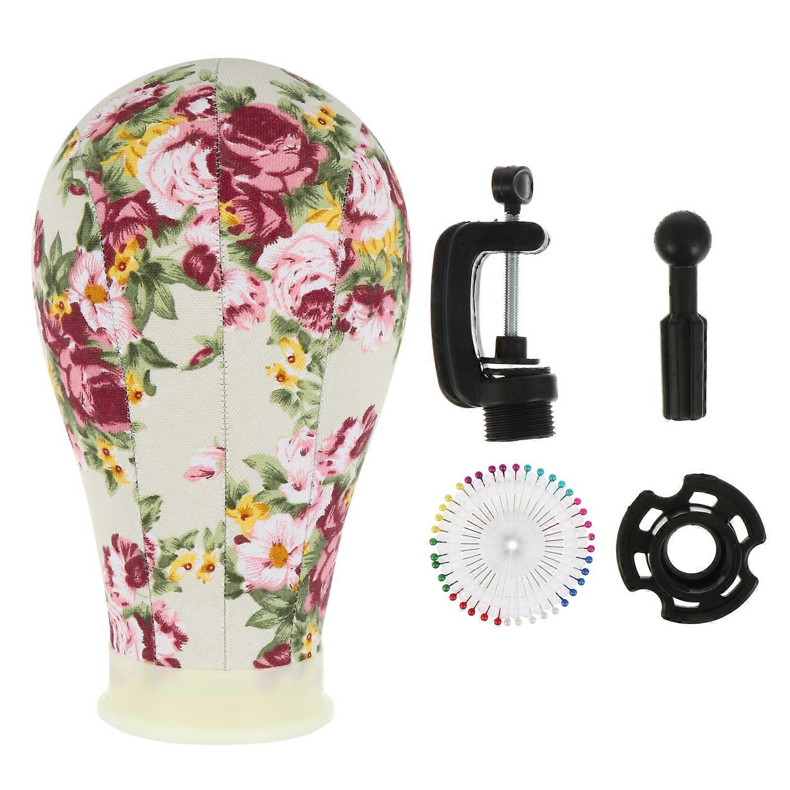 Manikin Head for Wig Making and Styling with Multi Color Canvas Material