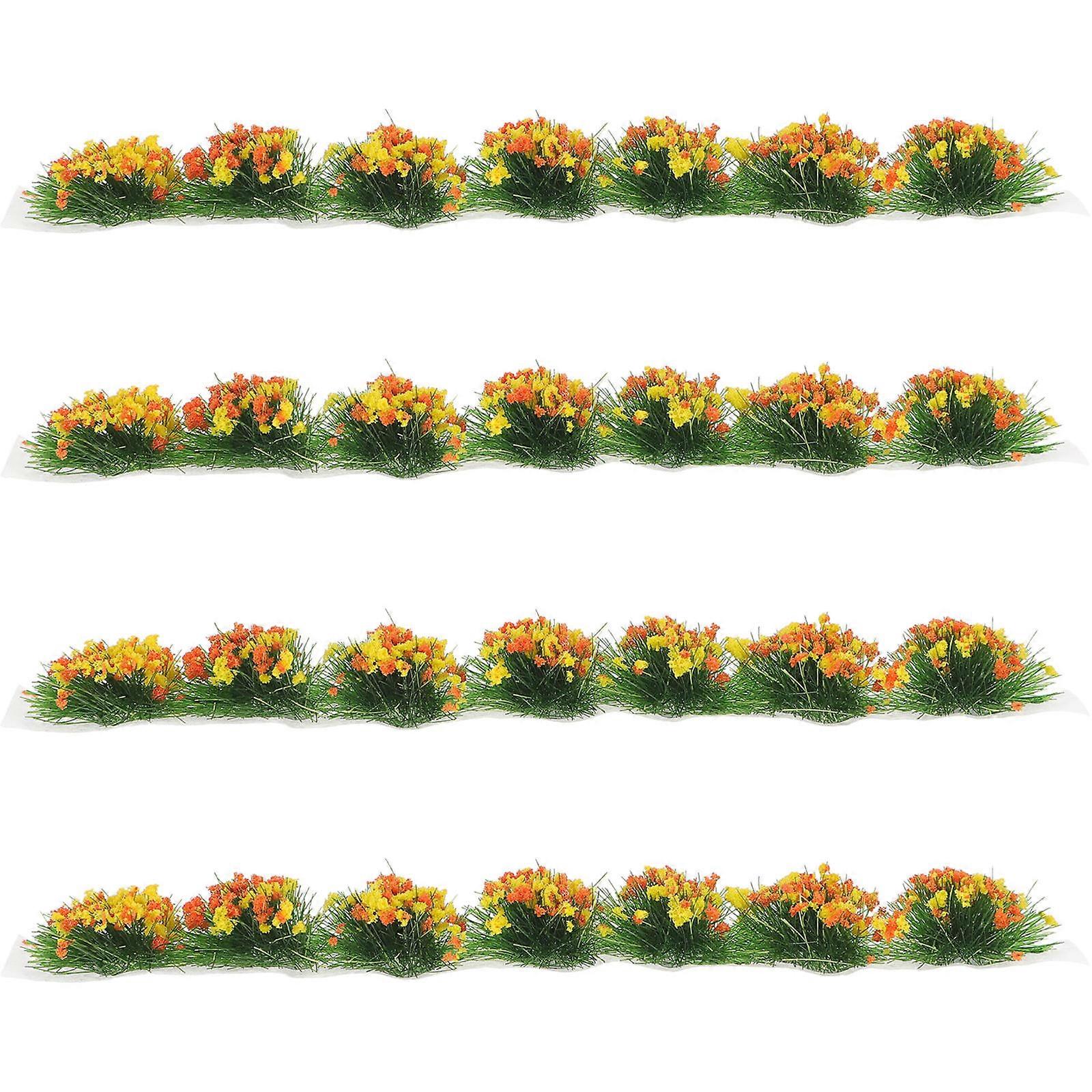 Simulation Flower Cluster Miniature for Decorative Use with 4Pcs Assorted Color