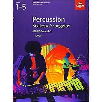 Percussieschalen en Arpeggio's, ABRSM-kwaliteiten 1-5: vanaf 2020 (ABRSM-schalen & Arpeggios)
