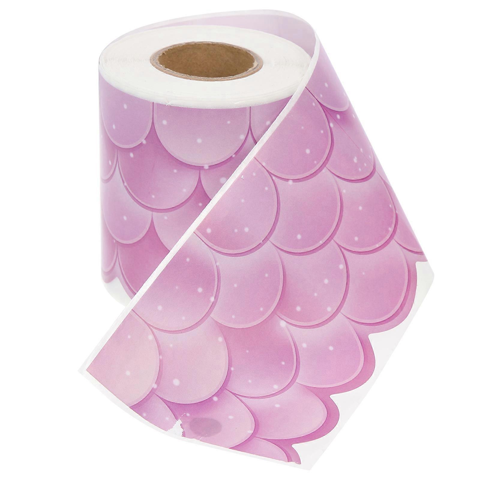 Paperboard Wave Border Sticker for Bulletin Board Decoration 1 Roll