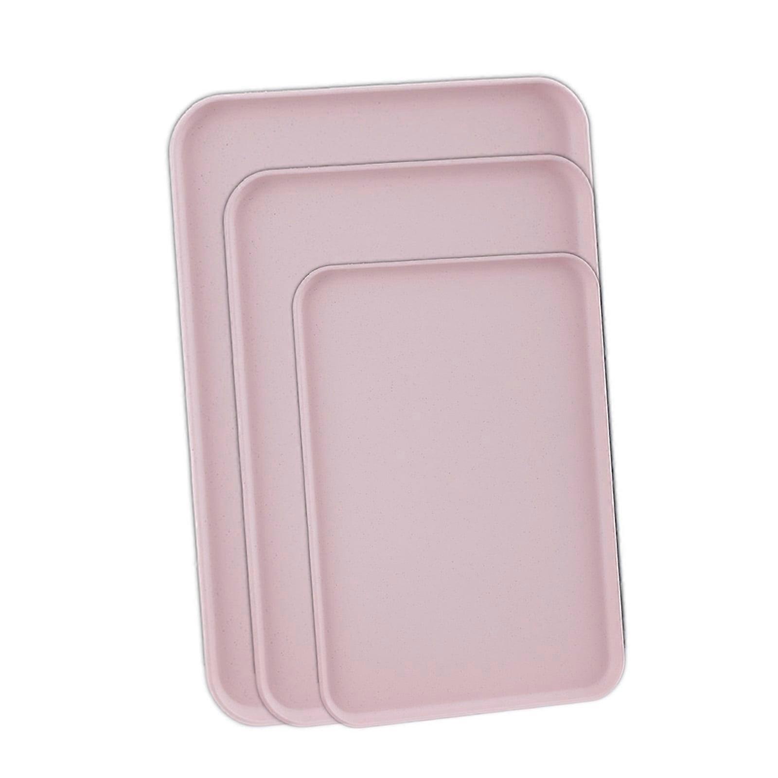 ACDANC 3Pcs Baking Sheets,Non Stick Cookie Baking Sheet,Versatile Use Cake Pans,Pink