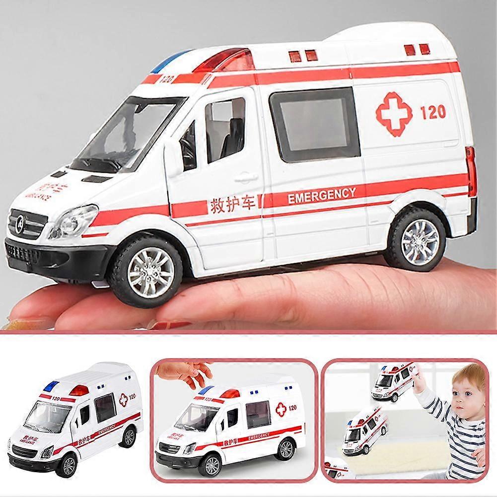 Ambulance (White) Openable Door Realistic Interior Car Model