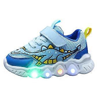 Black Dinosaur Kids Running Shoes – Breathable Mesh, Light Toddler Tennis & Dress Shoes for Boys & Girls, Compatible with Small/Medium Sizes