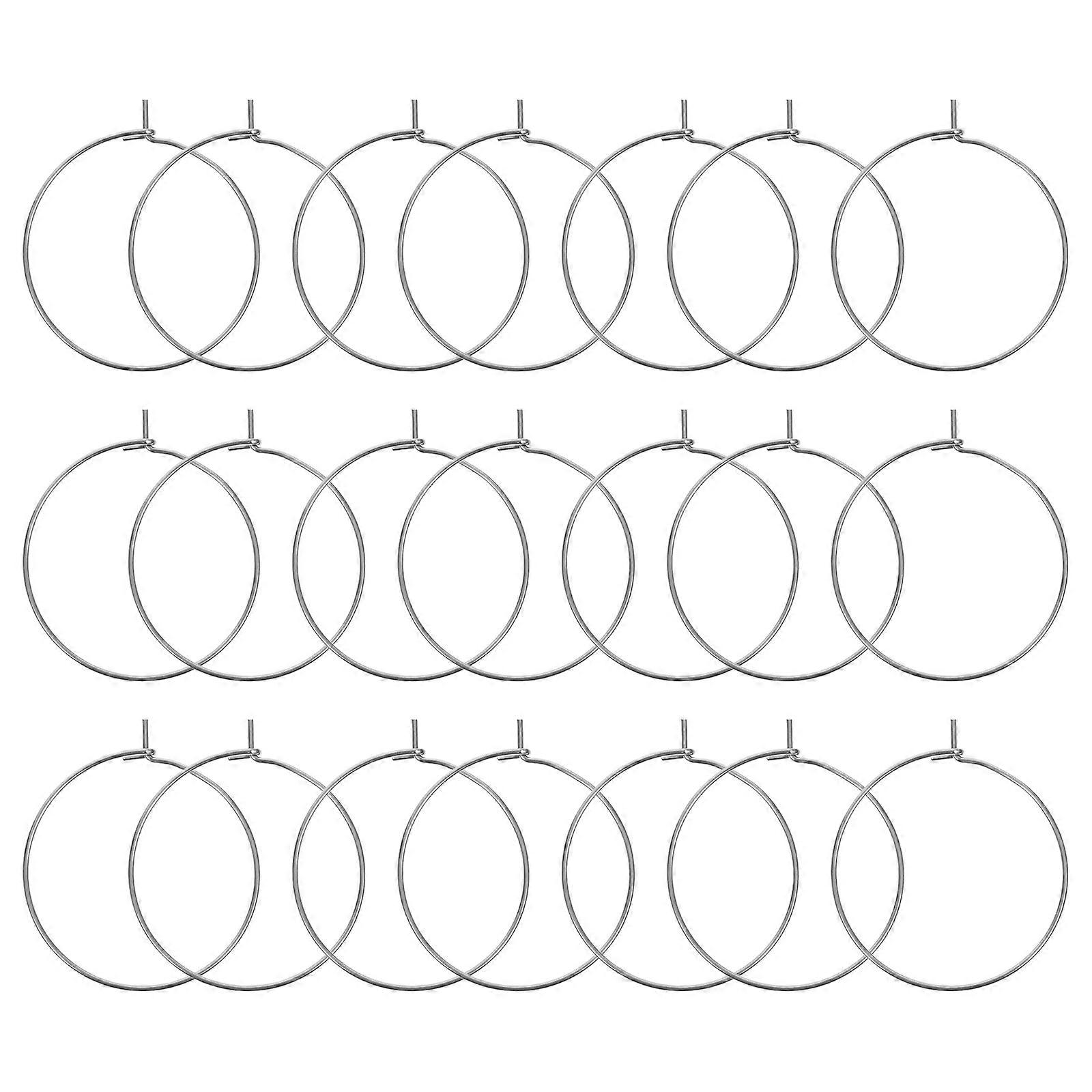100Pcs Beading Earring Hoops Earring Finding Earring Components Craft DIY Hoops