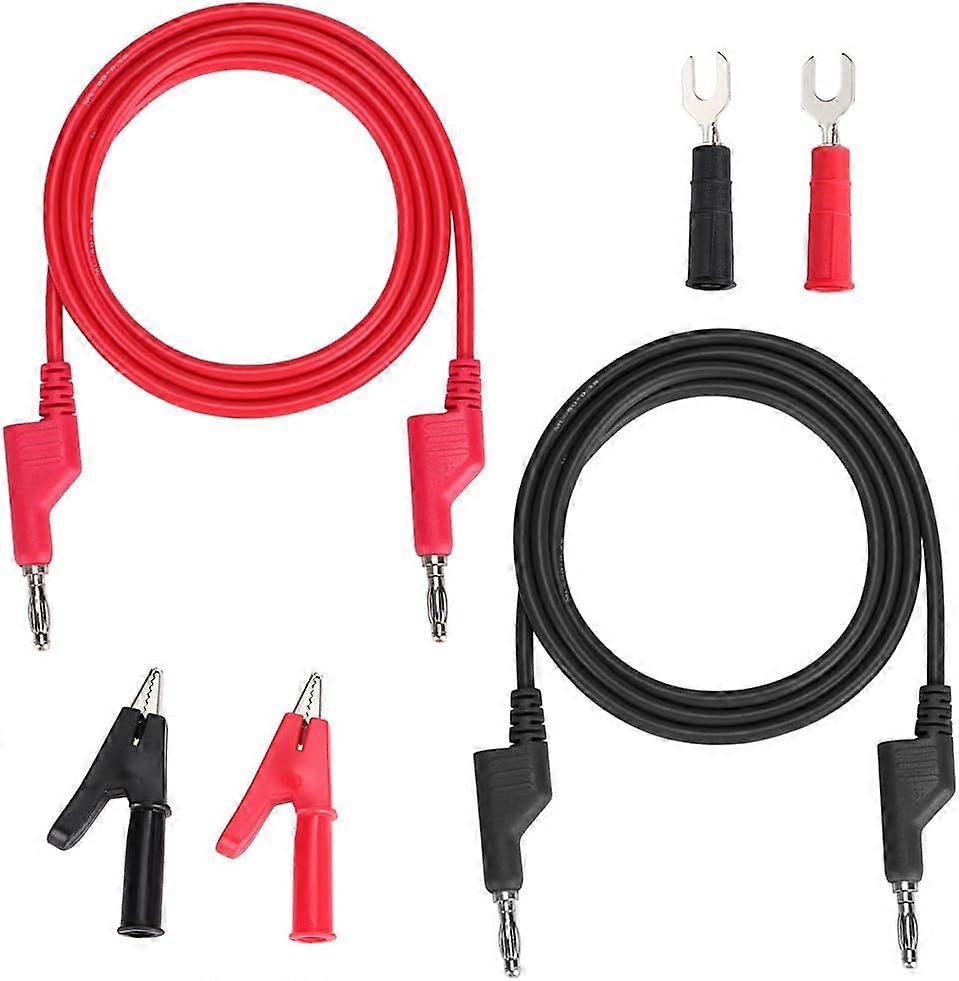 Stackable Banana Plug Alligator Clip Pure Copper Fork