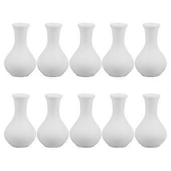 Vaso de Casa de Bonecas Branco Miniatura Vasos de Arte para Decoração 30 Peças