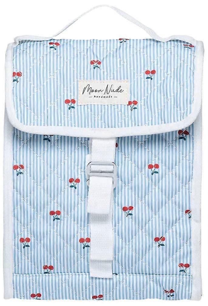 Moon Nude Cherry Lunch Bag - Blue/White/Red