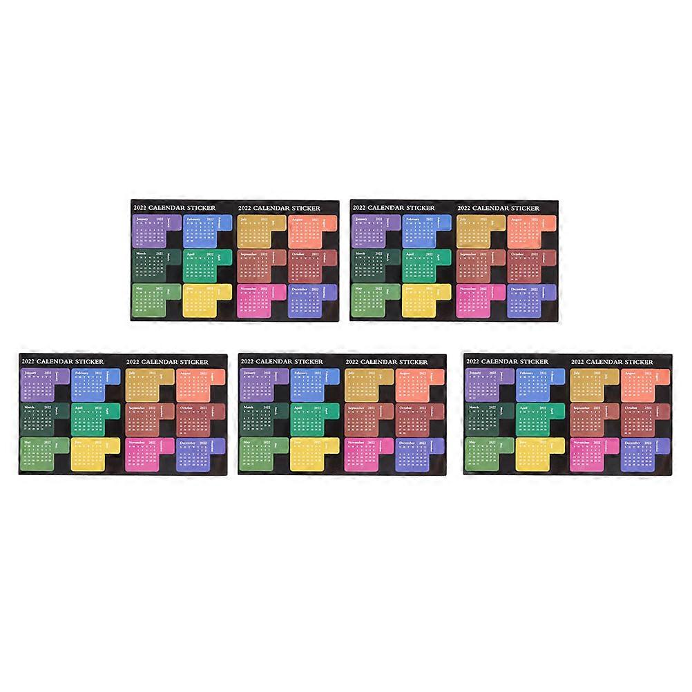 Assorted Color 5Pcs Notepad Stickers for Convenient Marking Use