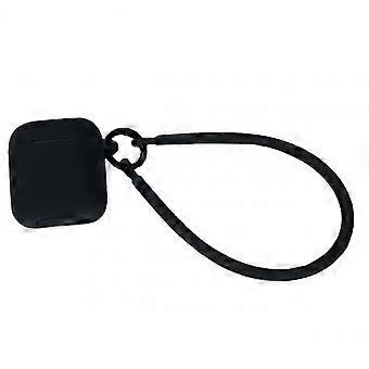 Silicone protective case with hand strap compatible with AirPods 3rd Gen - Black  MC1