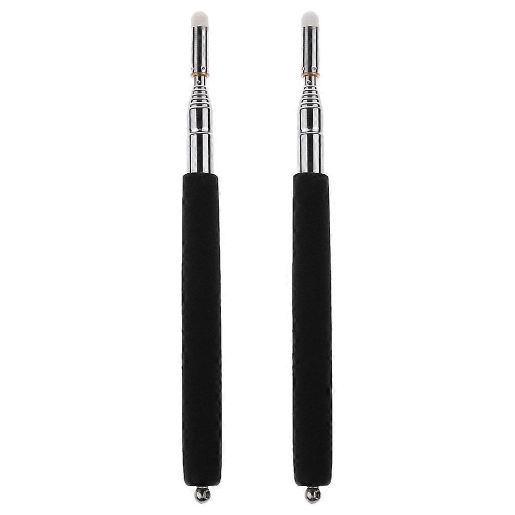 2Pcs Telescopic Teacher Pointer Stainless Steel for Teaching Use Classroom