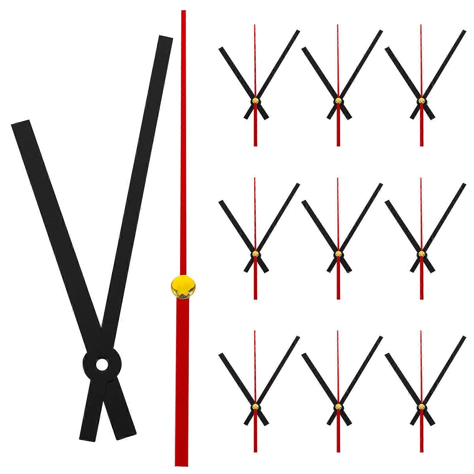 Elegant Clock Hands Plastic Clock Pointers for Replacement 10Sets