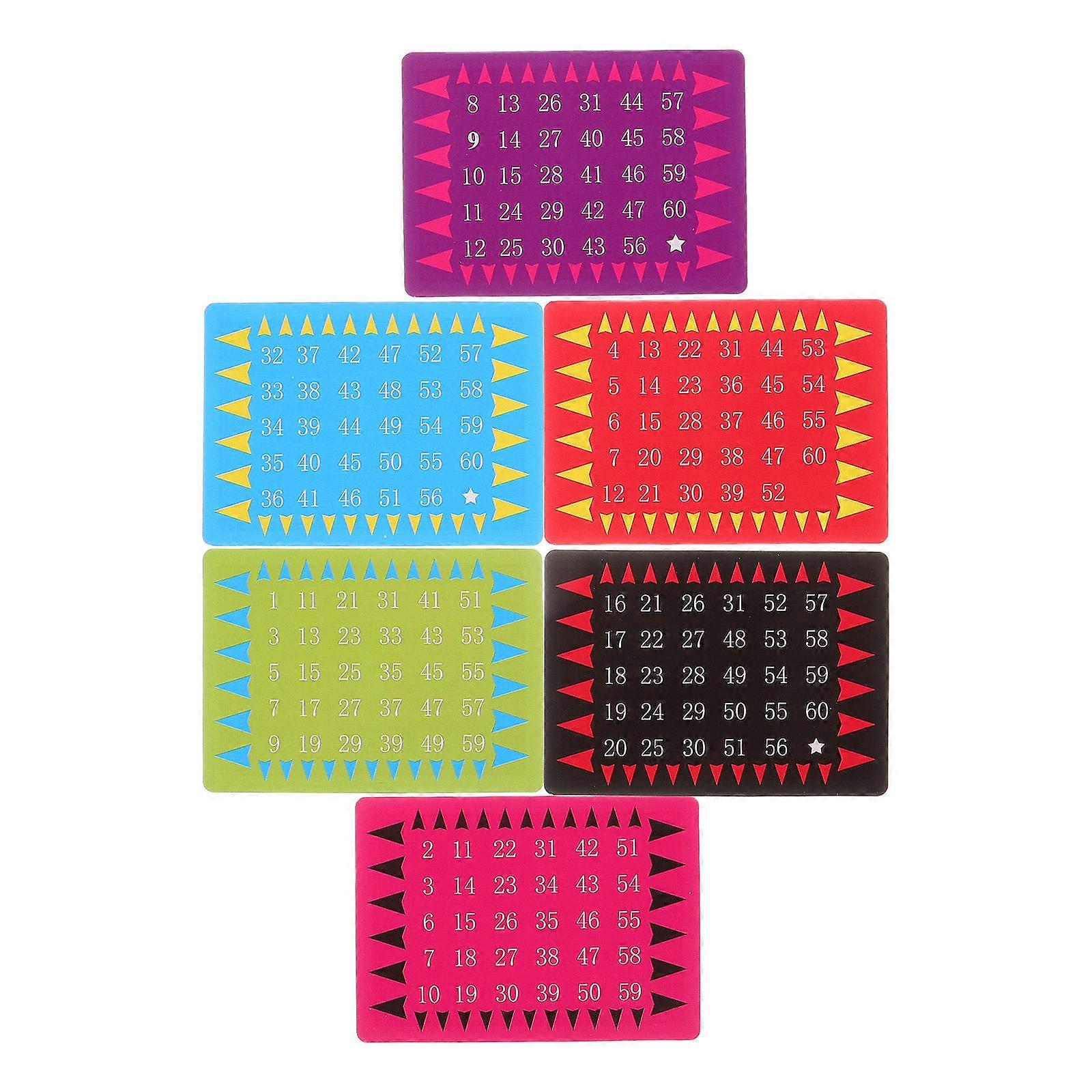 Digital Testing Cards Telepathic Number Card for Mind Reading Tricks 5Sets