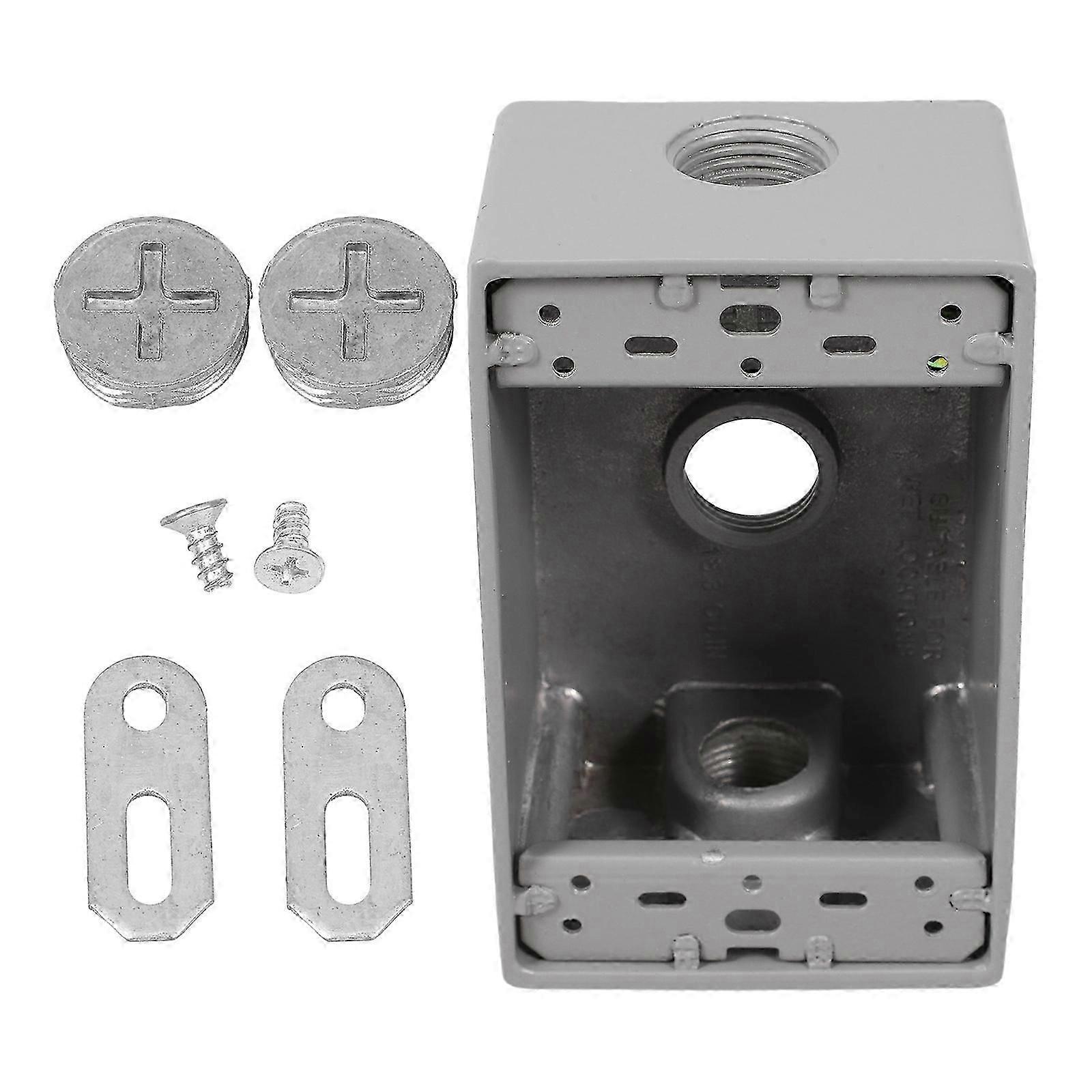 Dark Grey Junction Box Outdoor Electrical Box for Socket Use 4Pcs