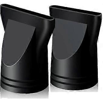 2 stuks zwart professionele plastic salon haardroger nozzle vervanging smalle concentrator speciaal
