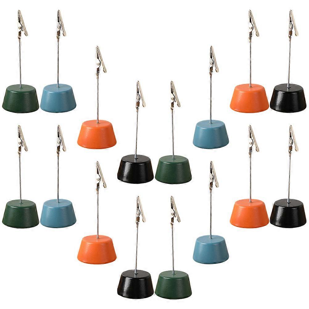 16Pcs Desktop Message Clips Multi-function Picture Holders Reusable Memo Holders
