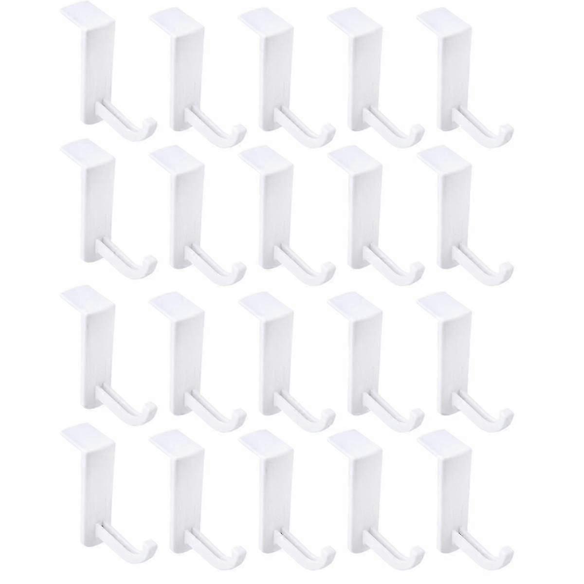 Hook Headphone Stand Headset Stand Computer Headphone Storage Hook Office Cable Organizer--White