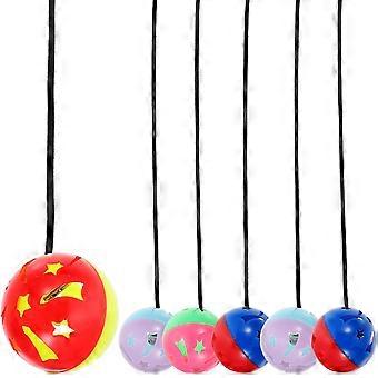 7Pcs Tanque pendurado Brinquedos de réptil interessante Réptil Bell Balls Doméstico Barbudo Dragon Toys