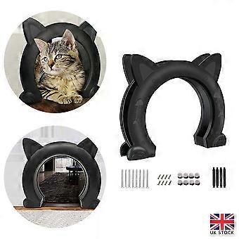 Pet Cat Door Interior Cat Door Barrier Free Hole Small Pets Gate Box Indoor Door