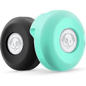 Airtag Dog Collar Holder [2 Pack] Silicone Waterproof Protective Air Tag Cat Collar Cover