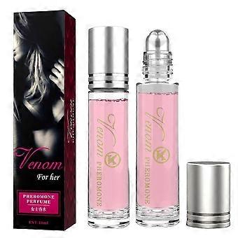 Natural Roll On Perfume Oil for Women, Pheromone-Enhanced Floral & Caramel Scent, Long Lasting Travel Size, All-Day Confidence Boost