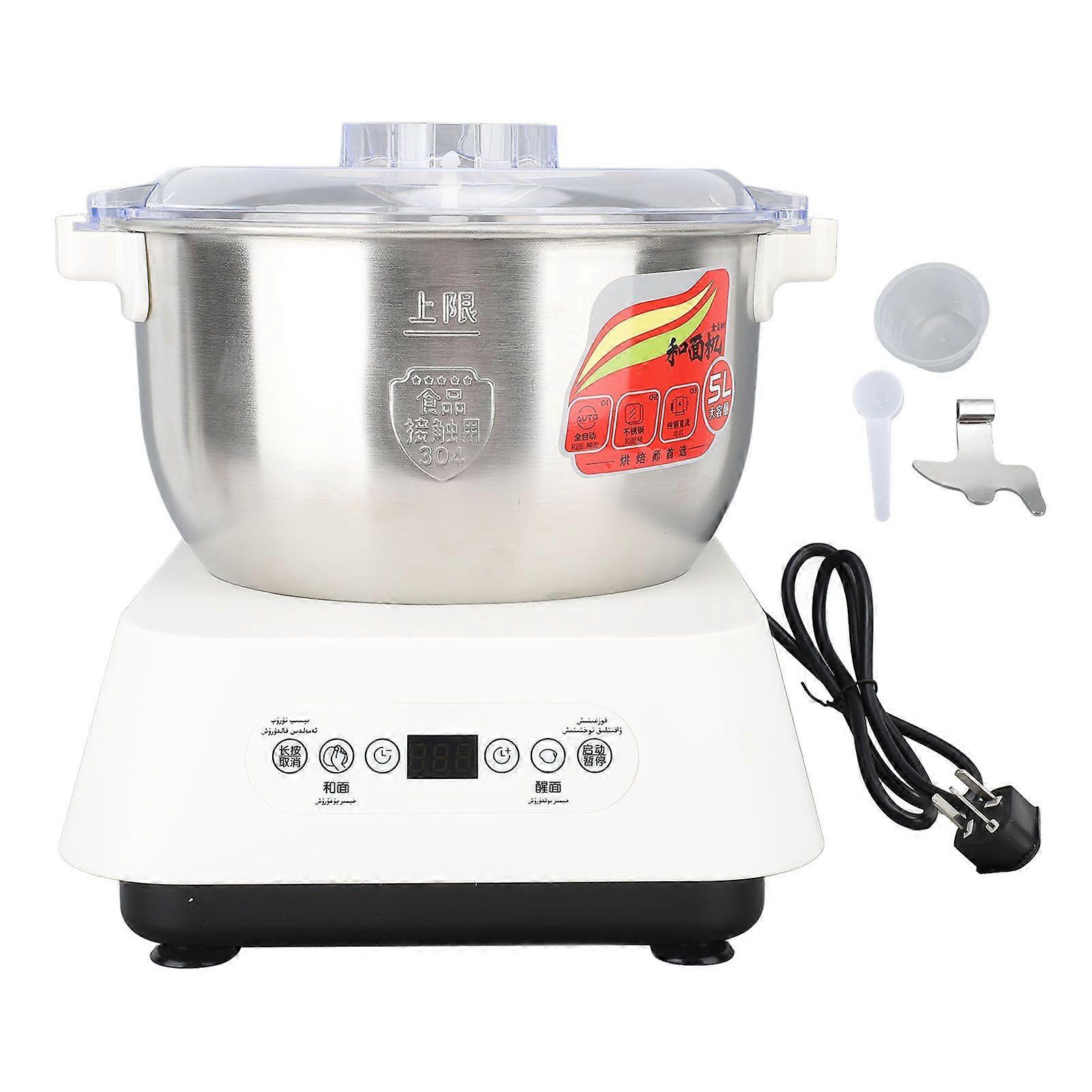 200W 5L Dough Maker with Ferment Function Microcomputer Timing Face Up Touch Panel Smart Chip Control 2538C Constant Temperature