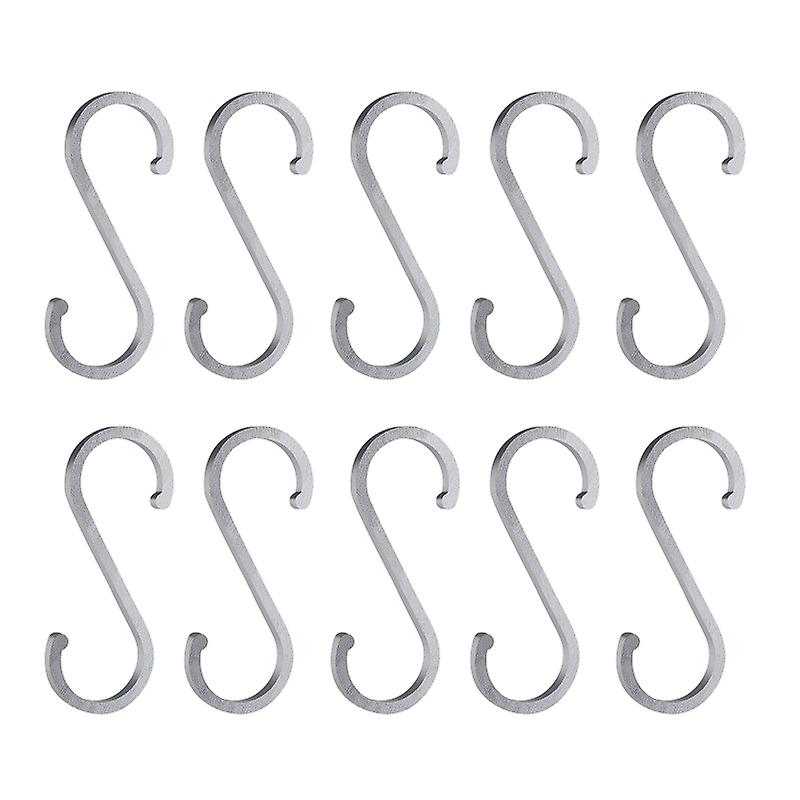 10pcs Raum Aluminium S Form Haken Küche Geländer Hanger Haken Verschluss Halter zum Aufhängen von Kleidung Handtasche Töpfe Pfannen Handtuch Werkzeuge