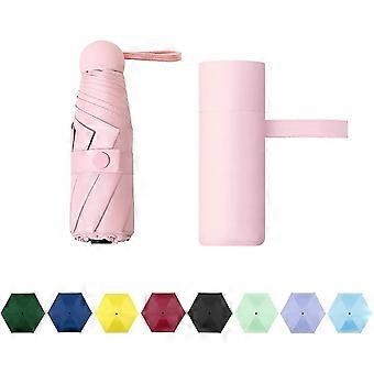 Liangnv Compact Travel Sun & Rain Umbrella Windproof Portable Mini Folding Umbrella for Girls Women