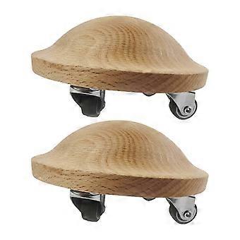 2x Exercise Sliders Ab Roller Wheels Workout Equipment