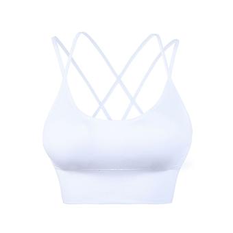 XL Kvinders Sports BH Aftagelige puder Elastisk trådløs sports-BH Yoga, Løb, Dans, Sportsundertøj Bustier