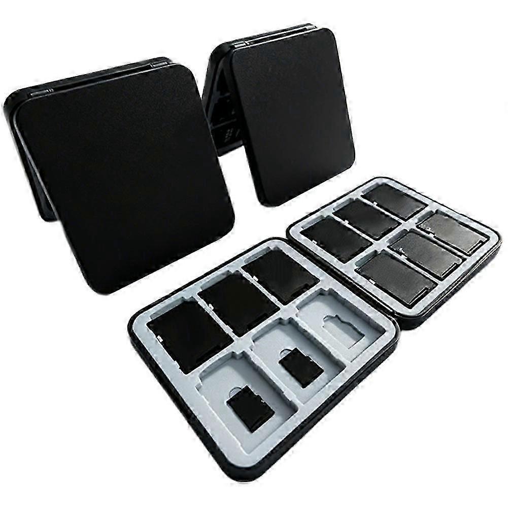 12 SD TF Memory Card Case Hard Shell Storage Box With Magnet