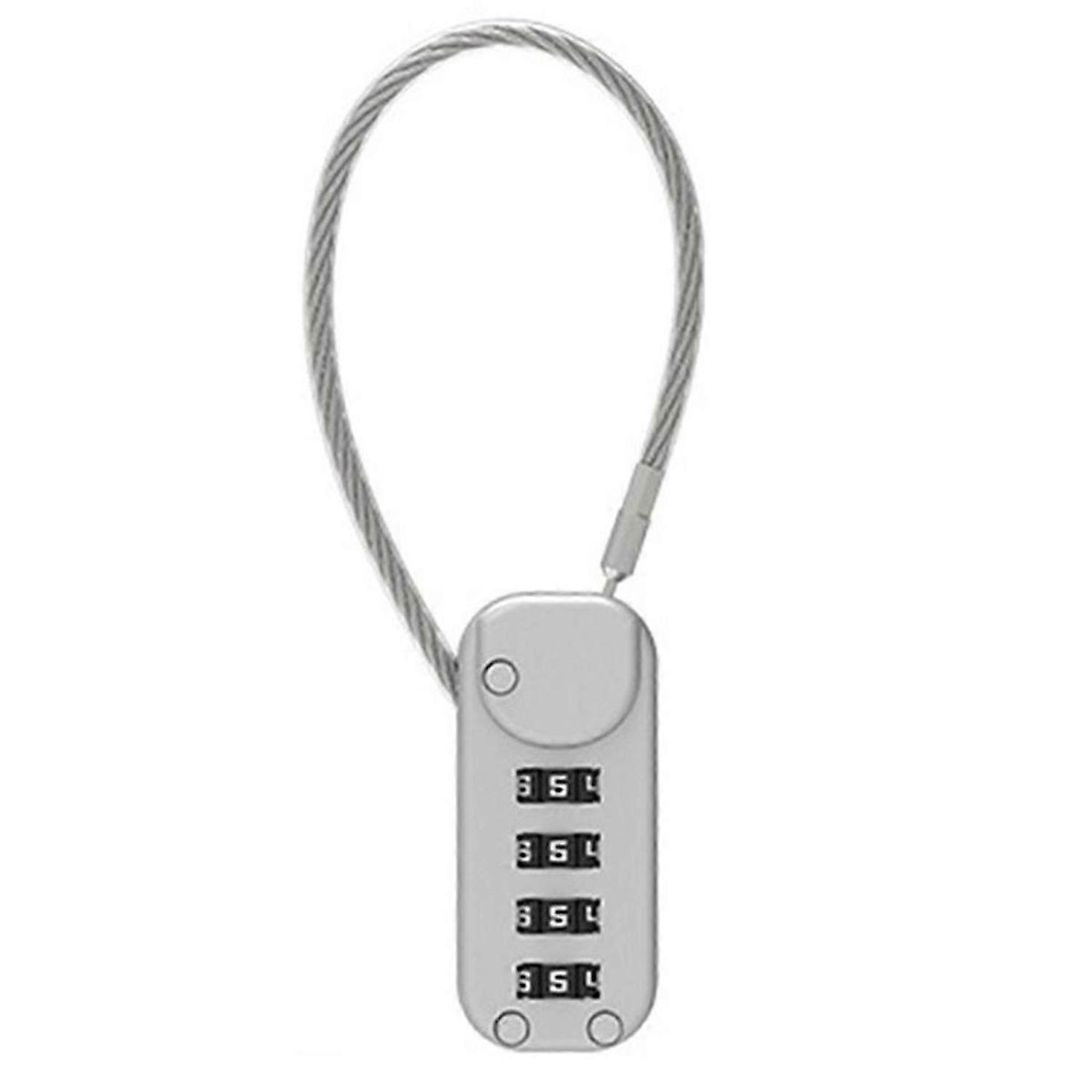 Gray Security Combination Padlock 4Digit Padlock Anti-Theft Suitcase