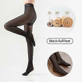 Winterstrumpfhose mit hohem Bund für Damen, fleecegefütterte Thermoleggings