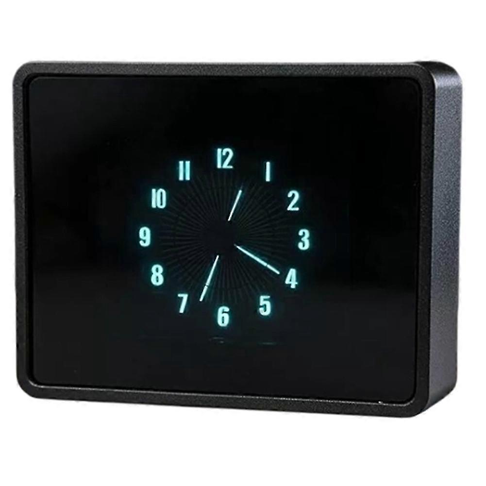 Mini Aluminum Alloy VFD Pointer-Type Vacuum Fluorescent Clock Desktop Wi-Fi Clock DC 5V VFD Clock