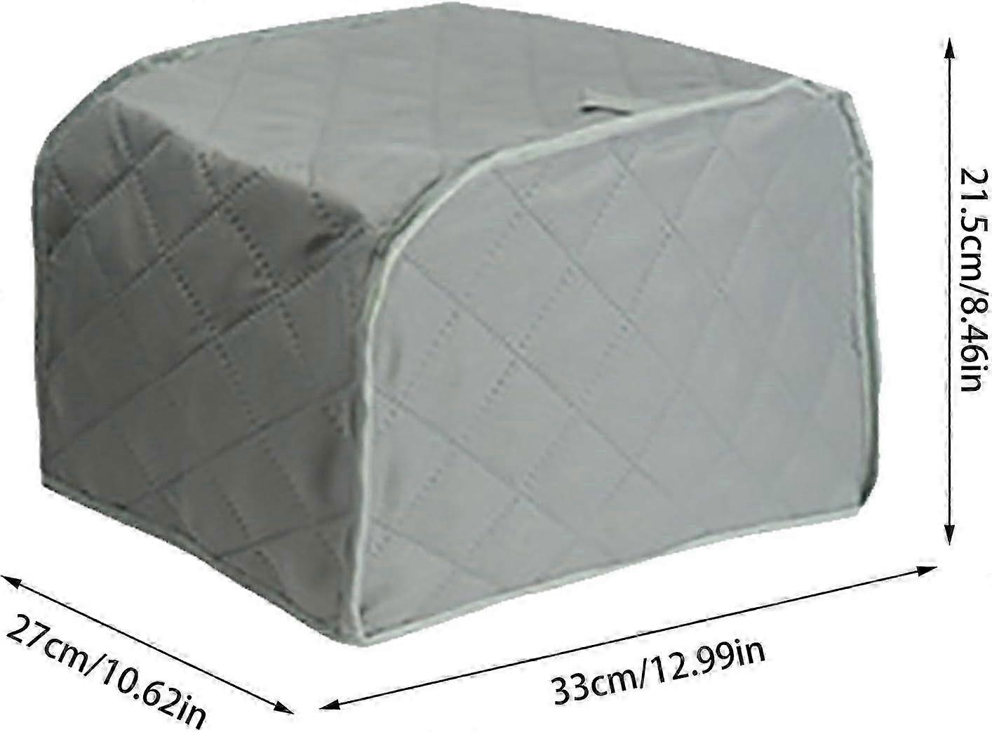 Polyester Cotton Toaster Cover Grey